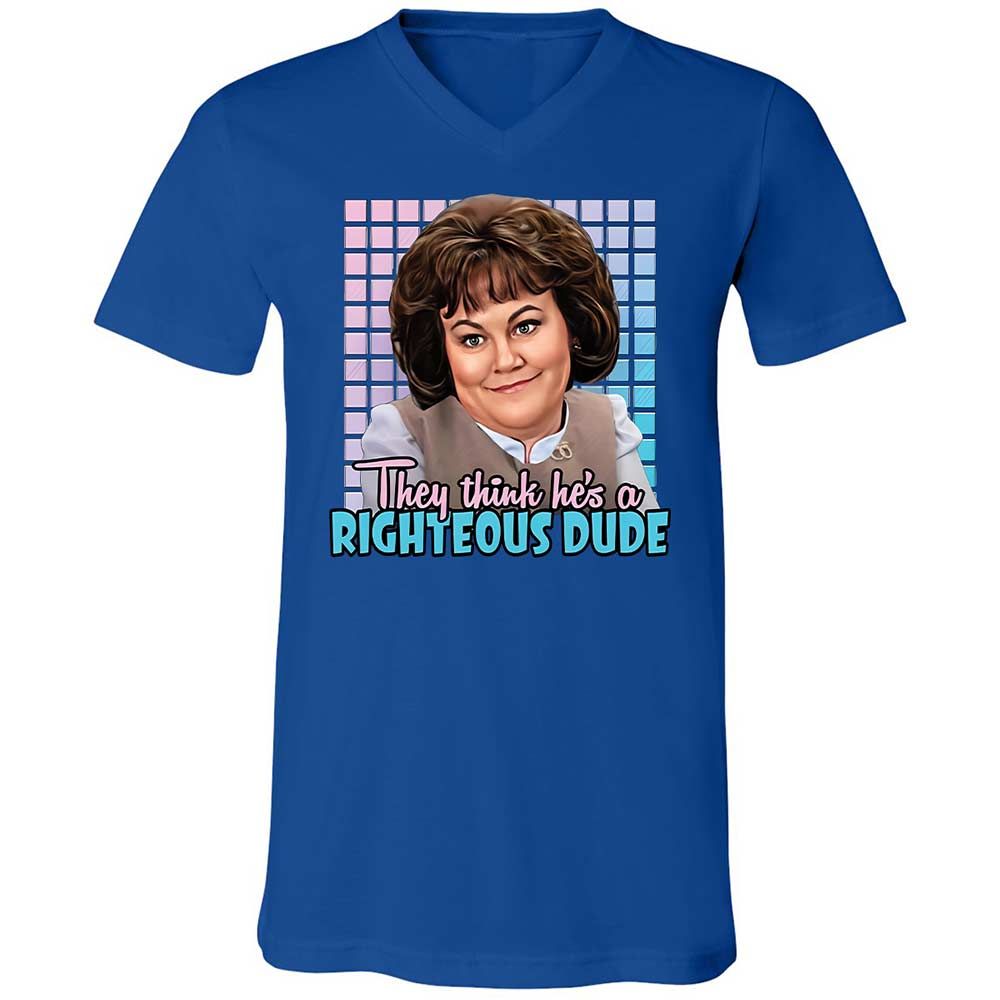 Unisex V-Neck T-Shirt - DX53F49G - True Royal - 3
