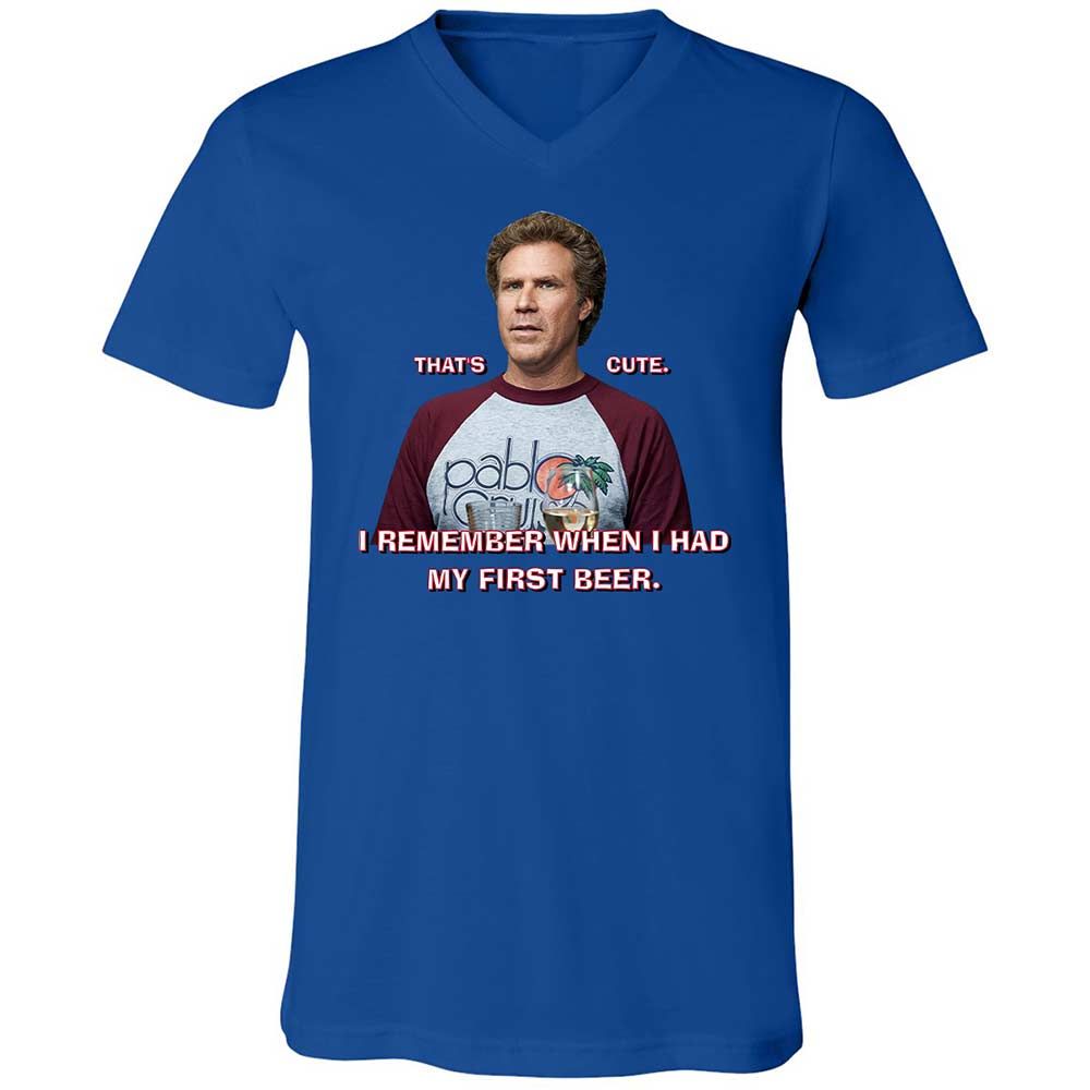 Unisex V-Neck T-Shirt - 6JP3QLD1 - True Royal - 3