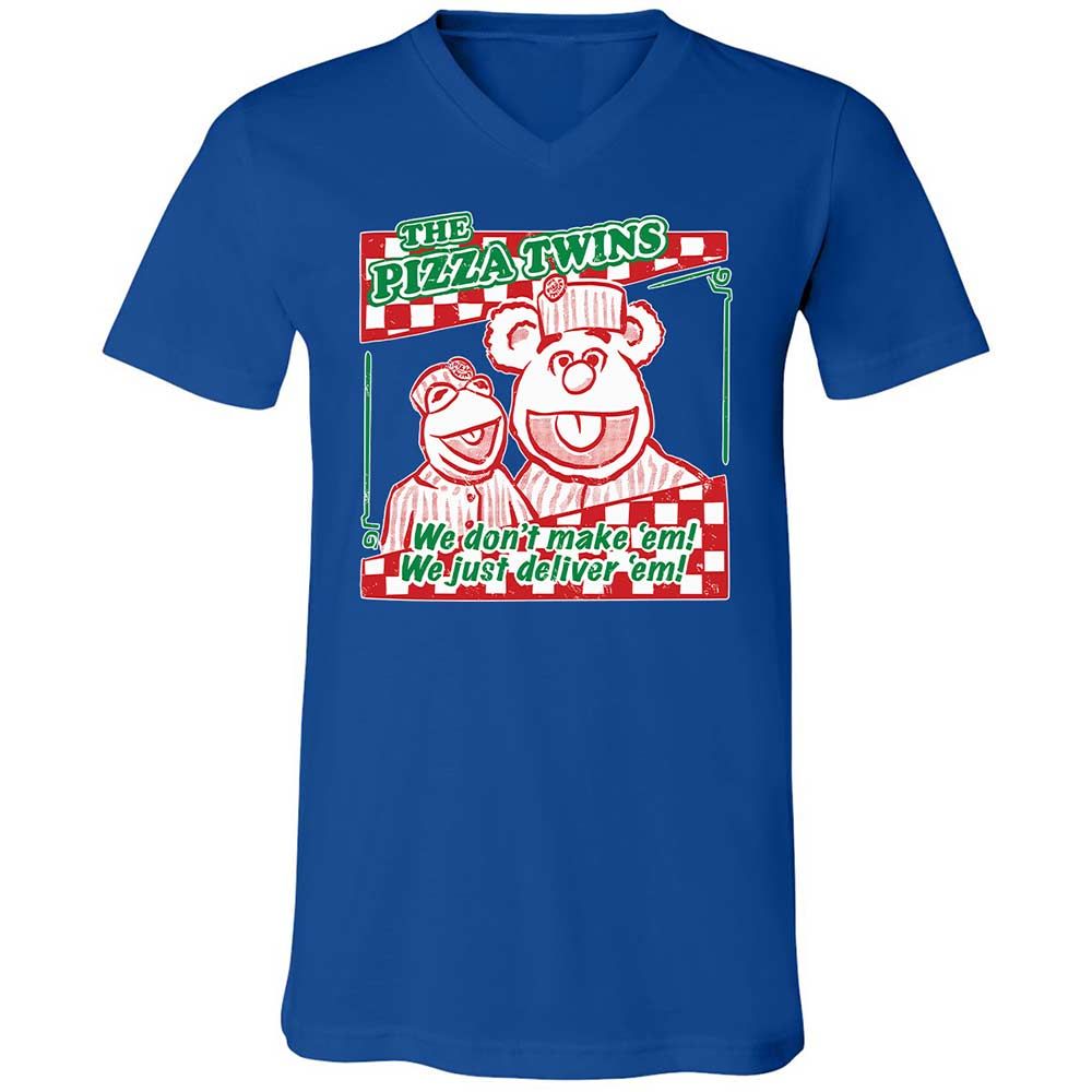 Unisex V-Neck T-Shirt - 7DL36N7L - True Royal - 3