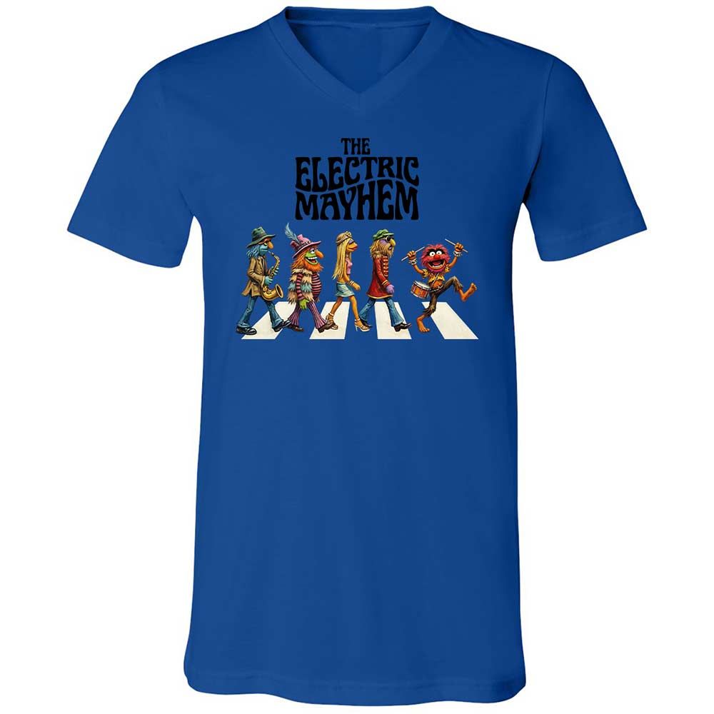 Unisex V-Neck T-Shirt - KLY8ZY8U - True Royal - 3