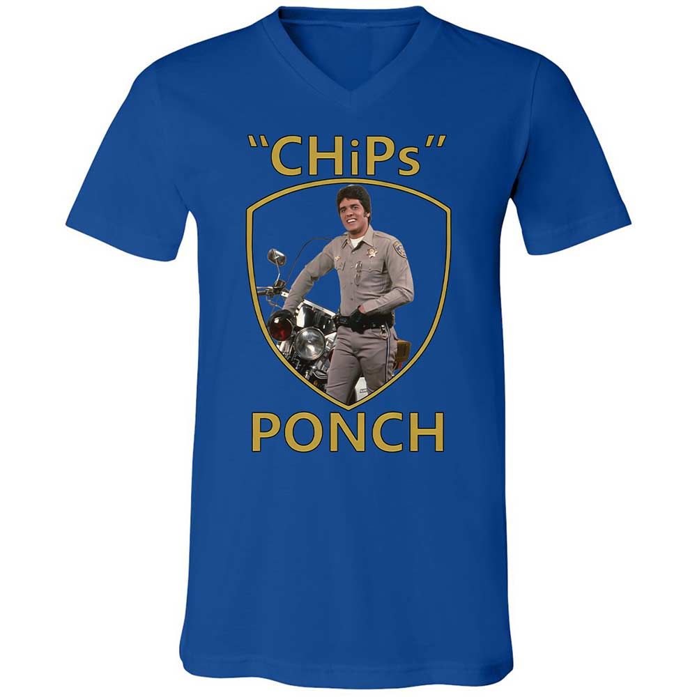 Unisex V-Neck T-Shirt - WMYD9CXL - True Royal - 3