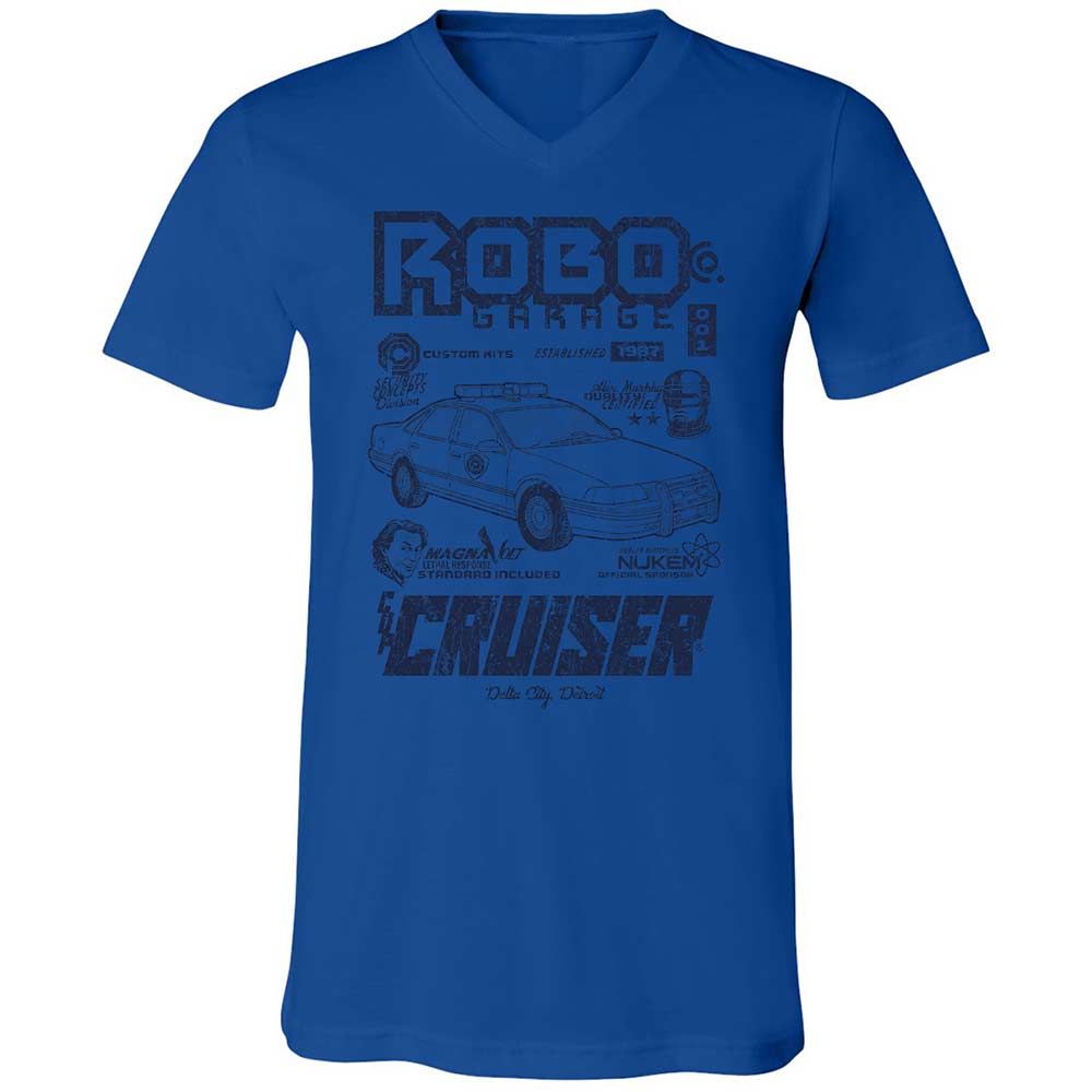 Unisex V-Neck T-Shirt - FU7SPXAV - True Royal - 3