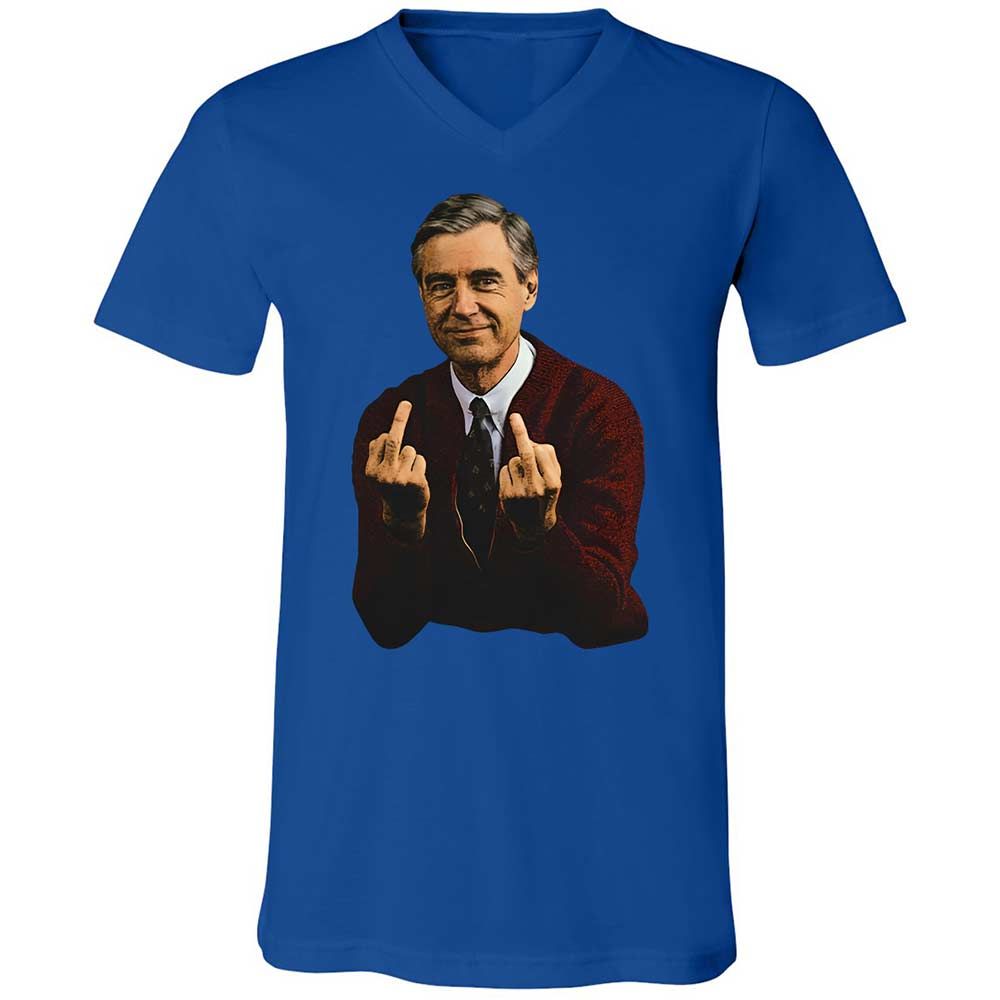 Unisex V-Neck T-Shirt - G3HW4X8U - True Royal - 3