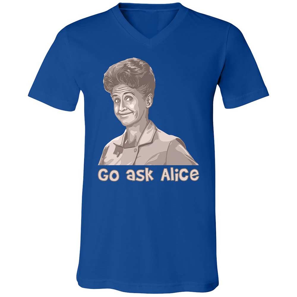 Unisex V-Neck T-Shirt - 23579J1Q - True Royal - 3
