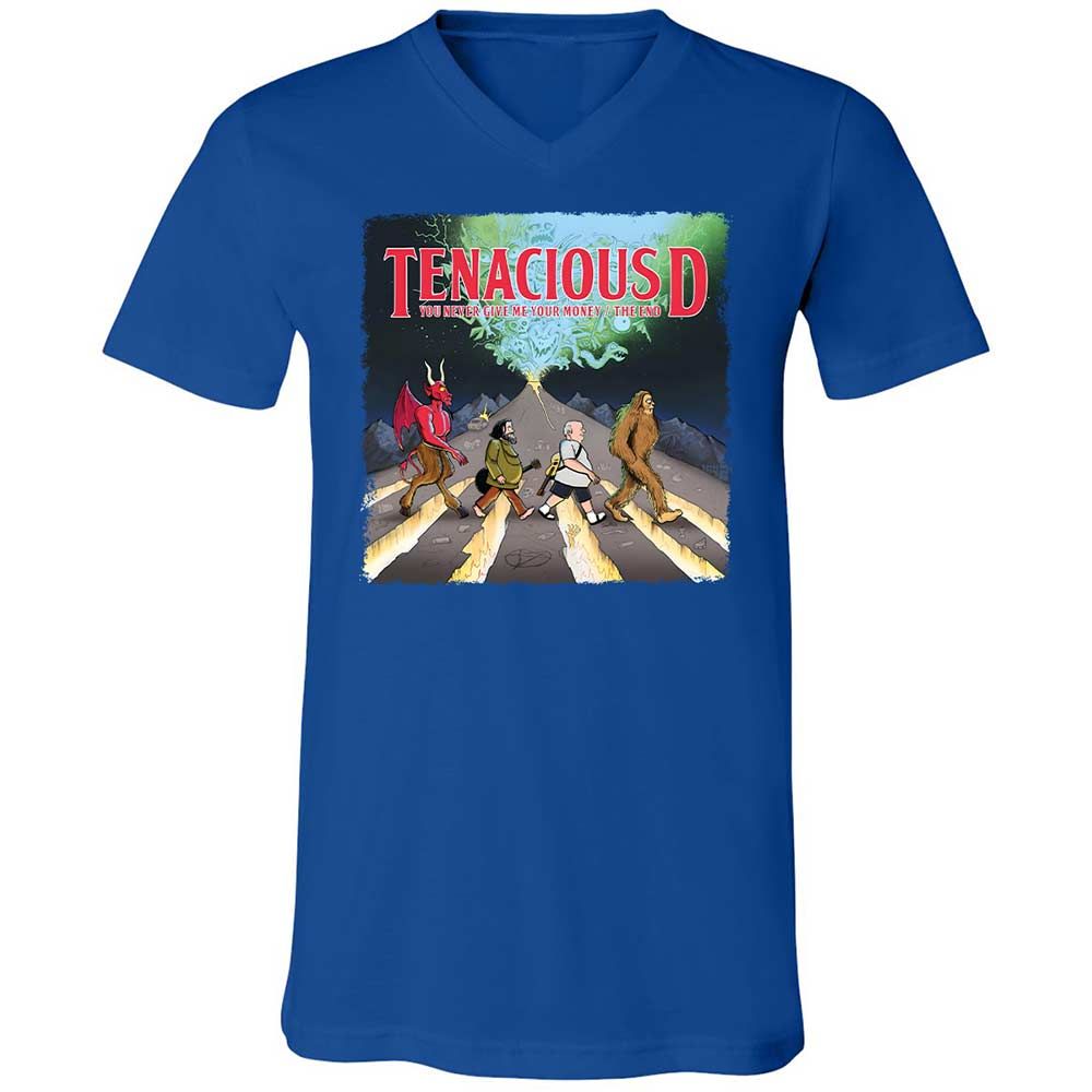 Unisex V-Neck T-Shirt - WTB8PQE3 - True Royal - 3