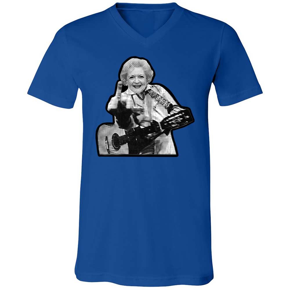 Unisex V-Neck T-Shirt - 8RN69VXF - True Royal - 3