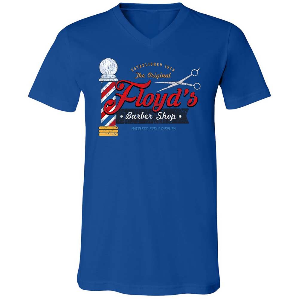 Unisex V-Neck T-Shirt - 9NQY7WGG - True Royal - 3