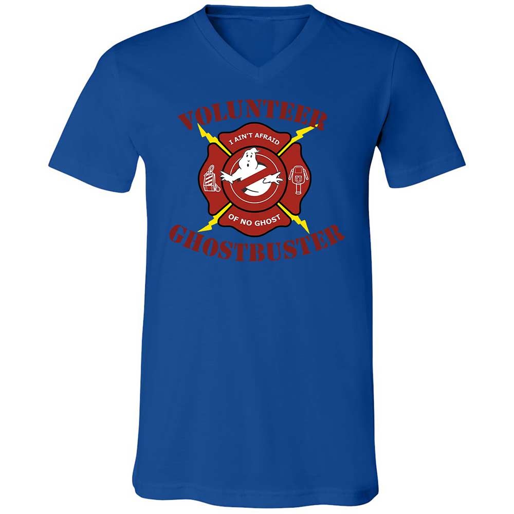 Unisex V-Neck T-Shirt - 4DHMVYJT - True Royal - 3