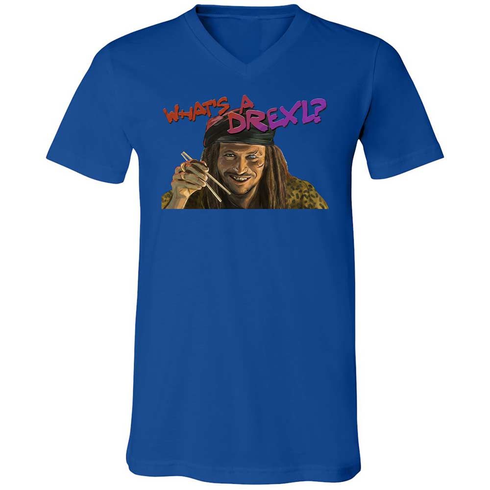 Unisex V-Neck T-Shirt - DQDPEFYW - True Royal - 3