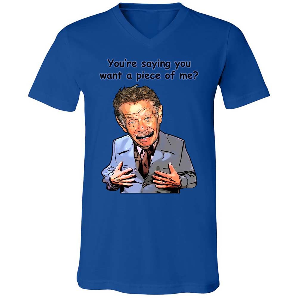 Unisex V-Neck T-Shirt - GJCS6YDY - True Royal - 3
