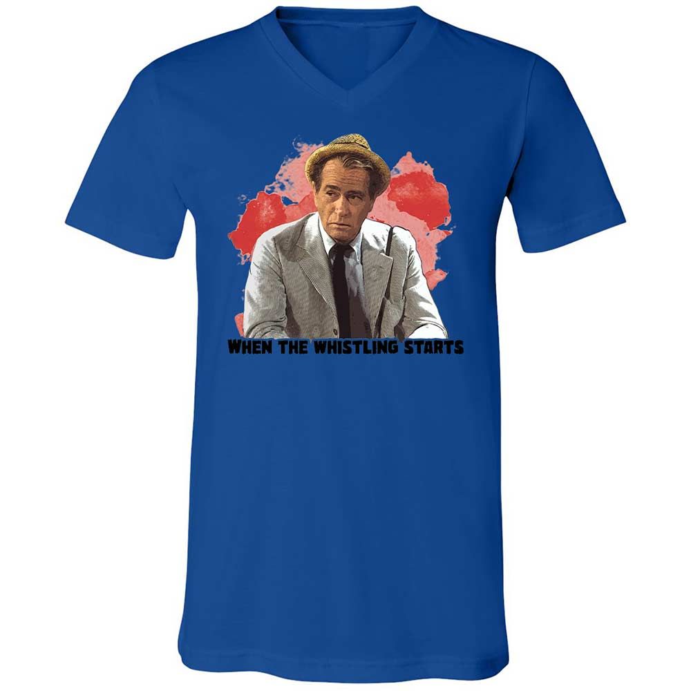 Unisex V-Neck T-Shirt - SKZ93UKW - True Royal - 3