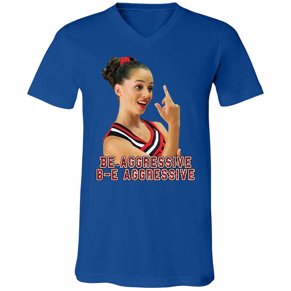 Unisex V-Neck T-Shirt - X23KM7CQ - True Royal - 3