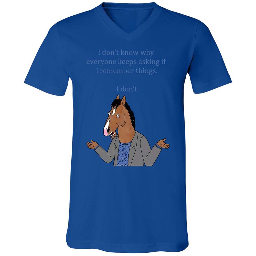 Unisex V-Neck T-Shirt - KKM5A3EK - True Royal - 3