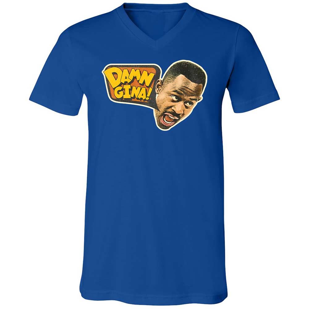 Unisex V-Neck T-Shirt - 4PQSR12N - True Royal - 3