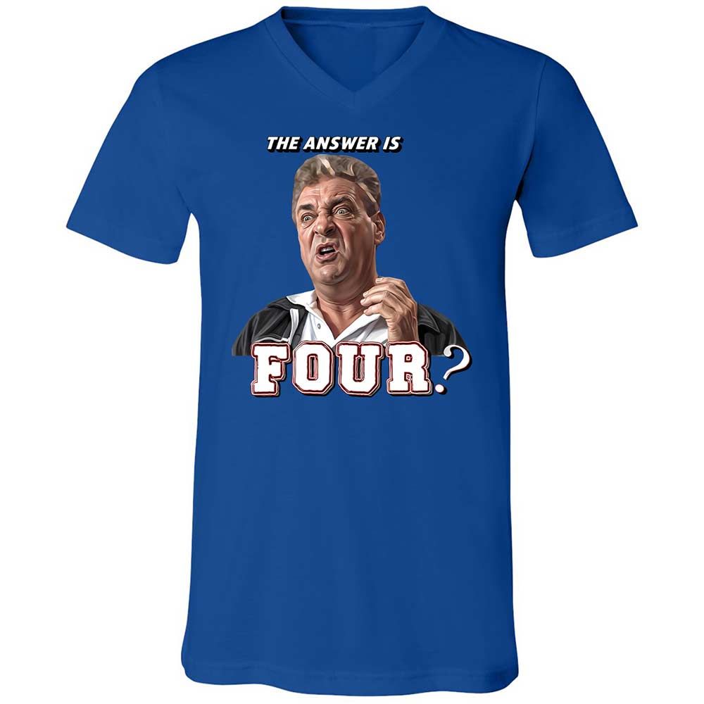 Unisex V-Neck T-Shirt - LY8AJXYW - True Royal - 3
