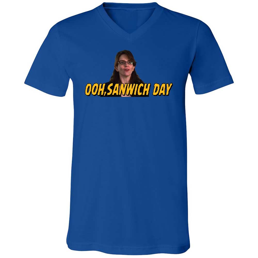 Unisex V-Neck T-Shirt - 48DX2SFB - True Royal - 3