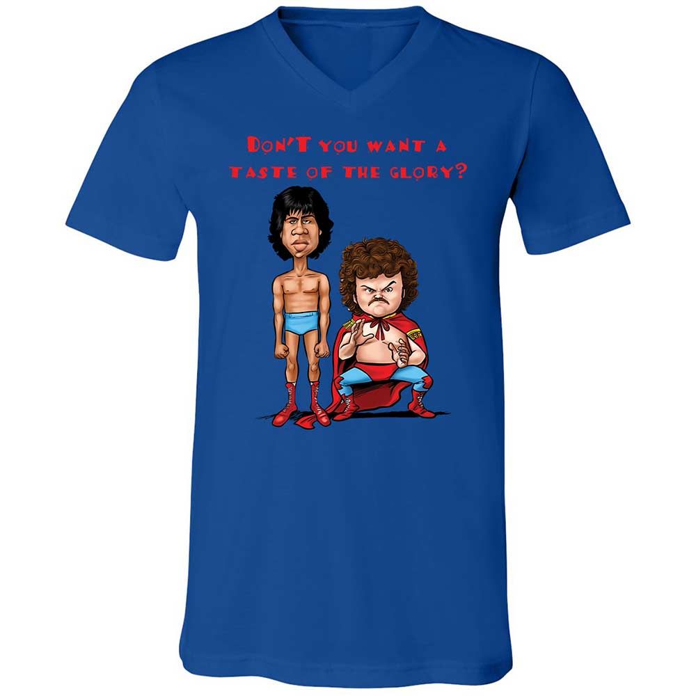 Unisex V-Neck T-Shirt - BRE1AJH3 - True Royal - 3