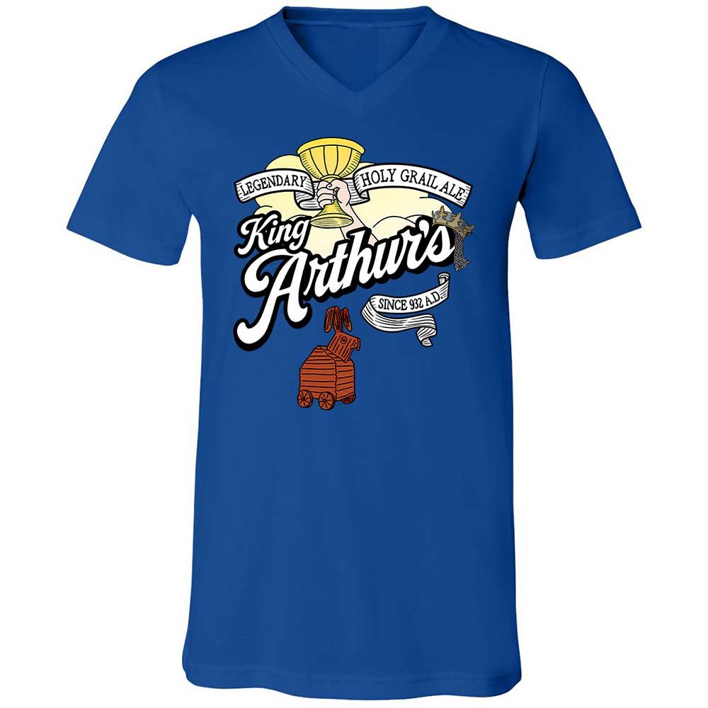 Unisex V-Neck T-Shirt - L9RJ9SG1 - True Royal - 3