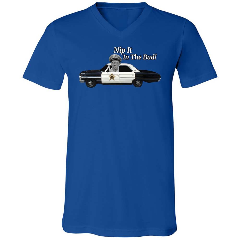 Unisex V-Neck T-Shirt - Z7DQBG1T - True Royal - 3