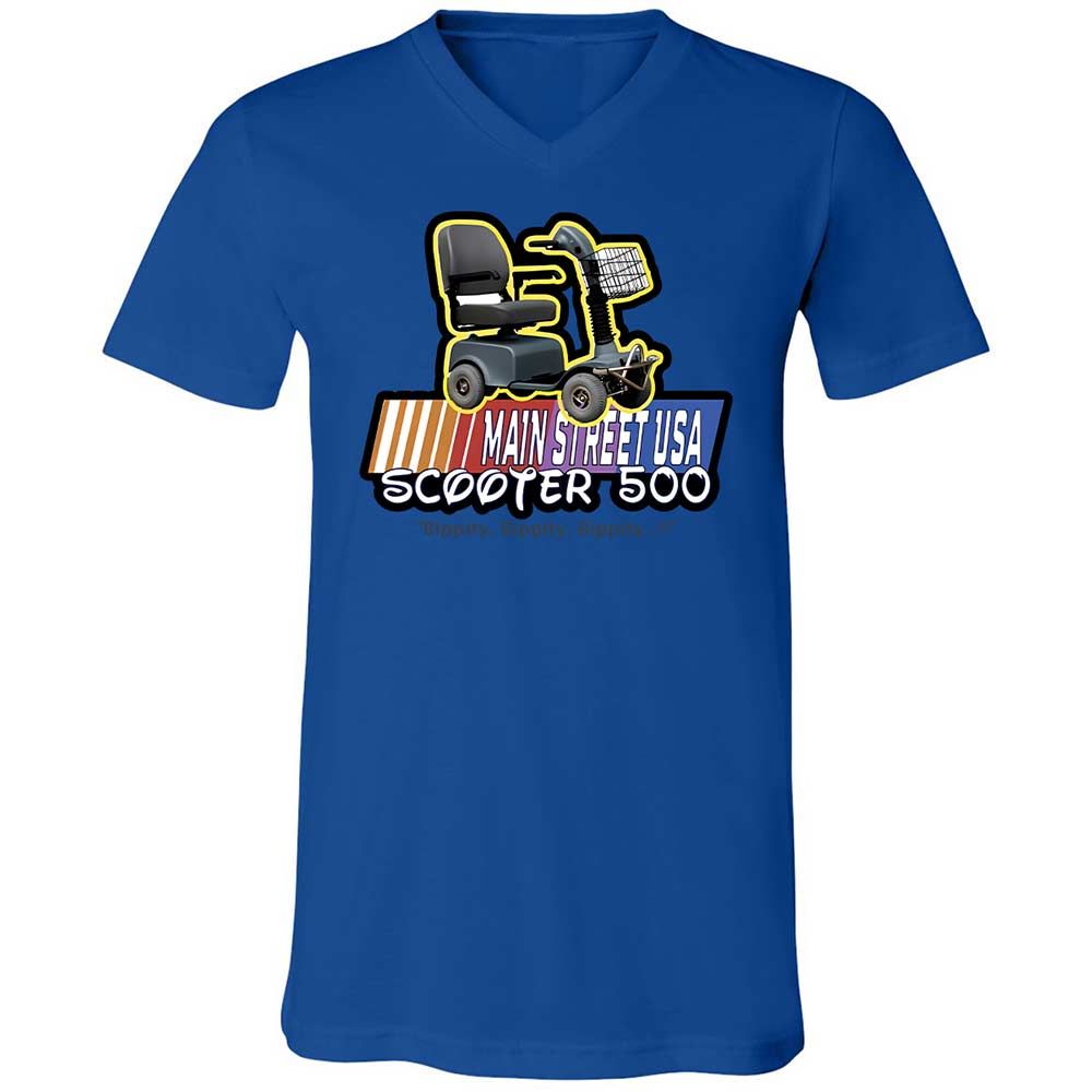Unisex V-Neck T-Shirt - 2D6AB9UB - True Royal - 3