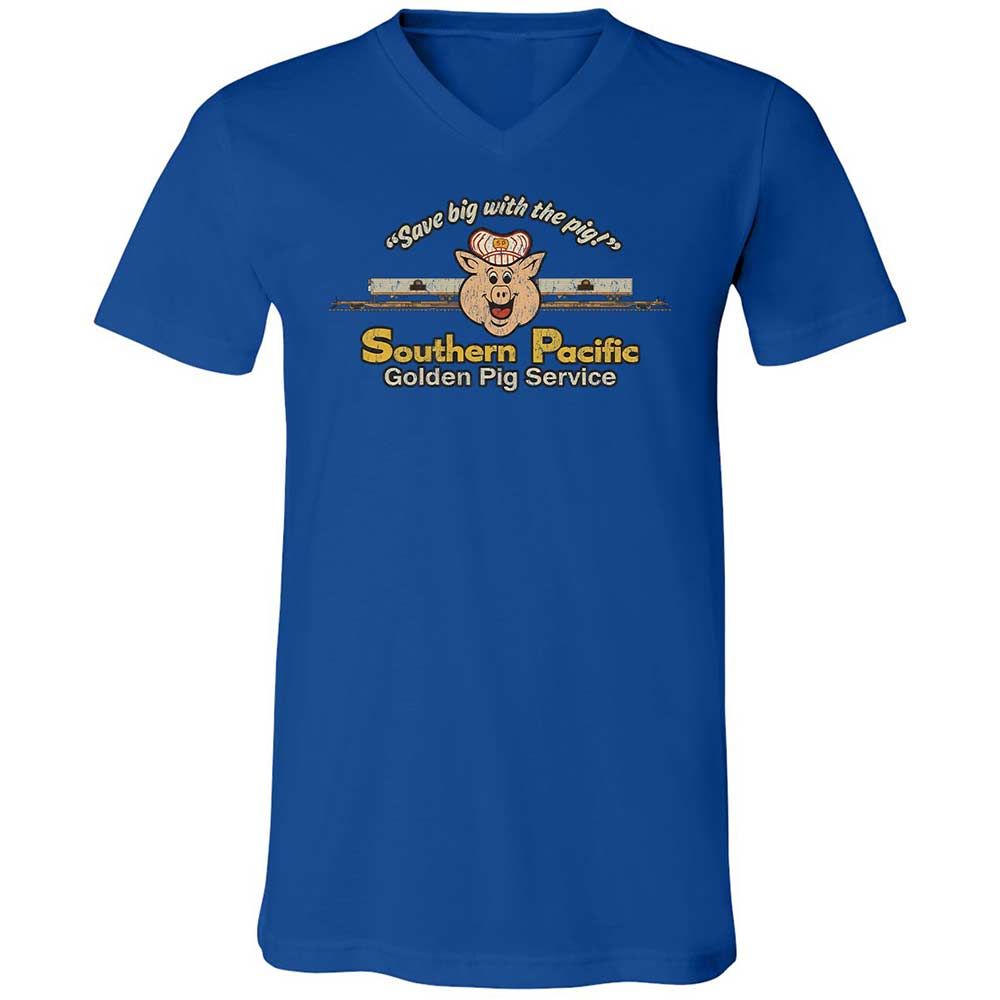 Unisex V-Neck T-Shirt - SDRRRSL9 - True Royal - 3