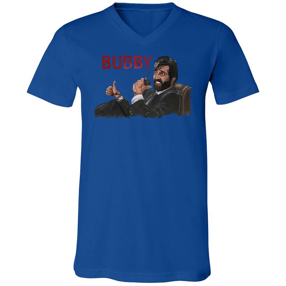 Unisex V-Neck T-Shirt - 7LNYNKHQ - True Royal - 3