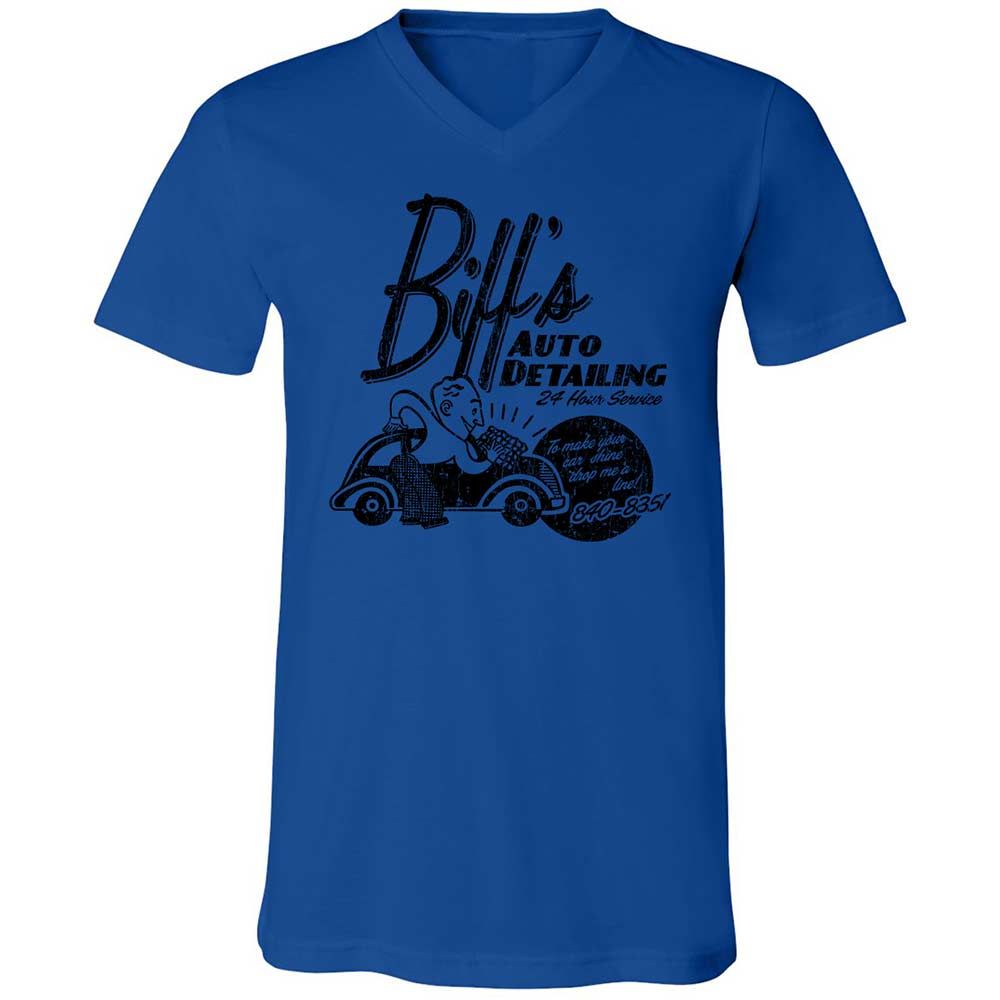Unisex V-Neck T-Shirt - YQQ2389C - True Royal - 3