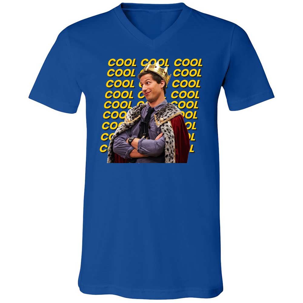 Unisex V-Neck T-Shirt - NGB3Y6U3 - True Royal - 3
