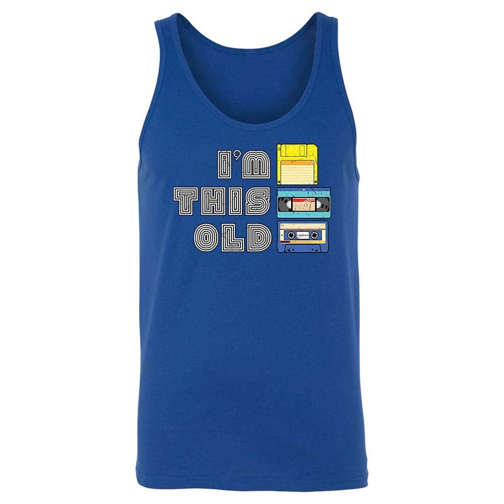 Unisex Jersey Tank - Black - True Royal - 3