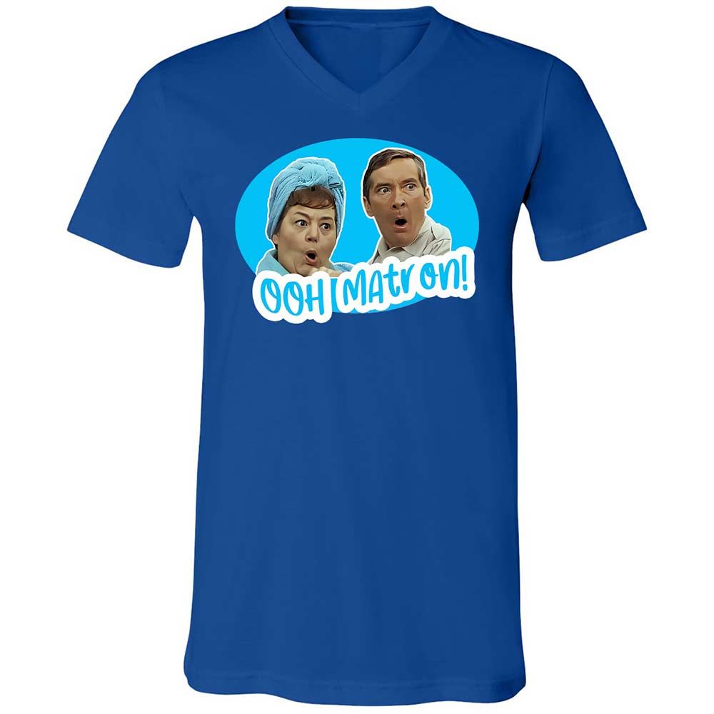 Unisex V-Neck T-Shirt - JETQD3BK - True Royal - 3