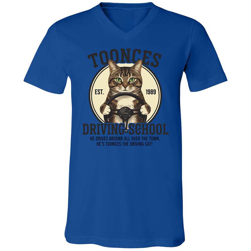 Unisex V-Neck T-Shirt - Z54PRZMU - True Royal - 3