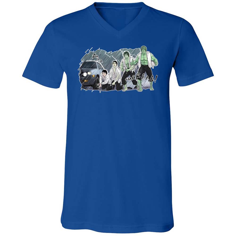Unisex V-Neck T-Shirt - 3XU1VDUN - True Royal - 3