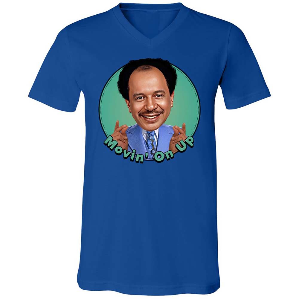 Unisex V-Neck T-Shirt - D8ACN94K - True Royal - 3
