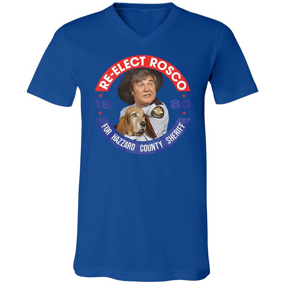 Unisex V-Neck T-Shirt - LZNNDQ5X - True Royal - 3