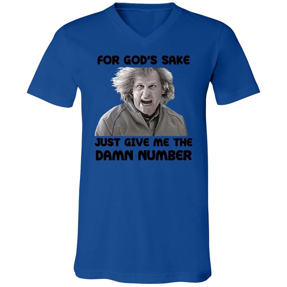 Unisex V-Neck T-Shirt - 3J88FQEH - True Royal - 3
