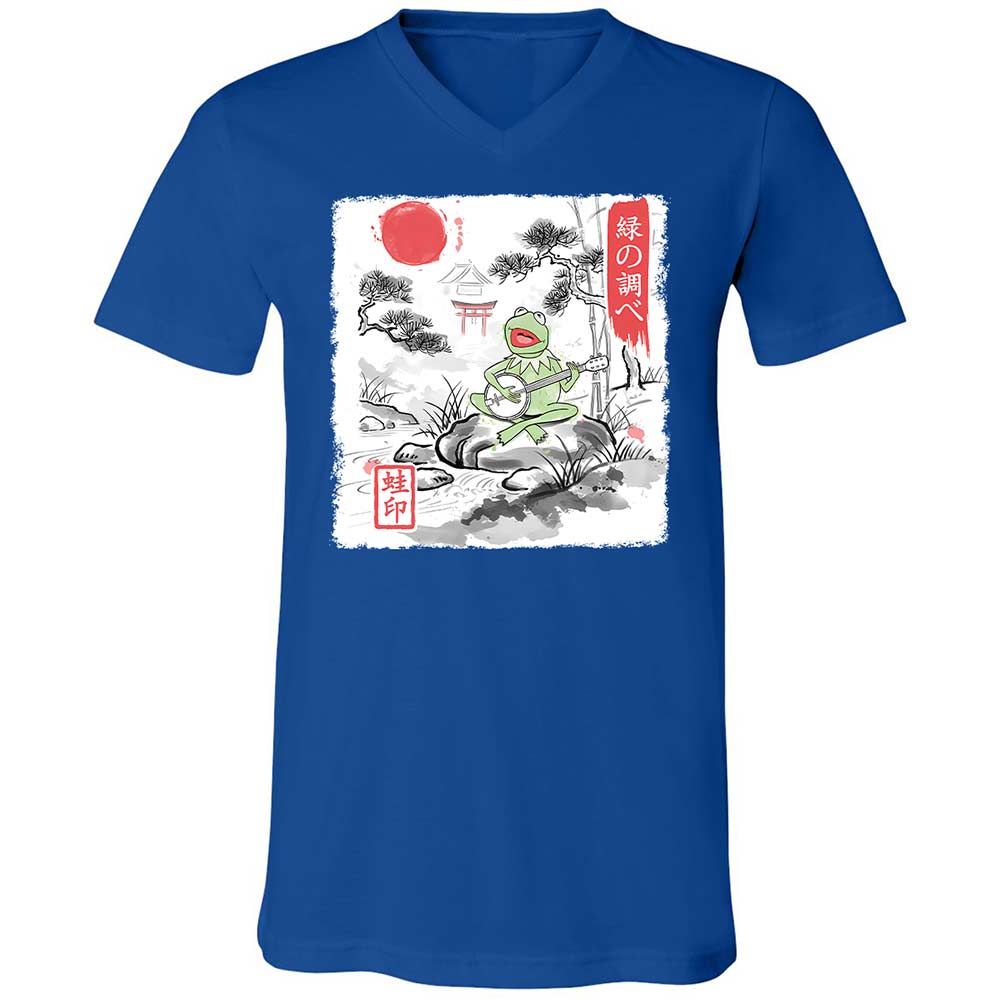 Unisex V-Neck T-Shirt - 3ML226GT - True Royal - 3