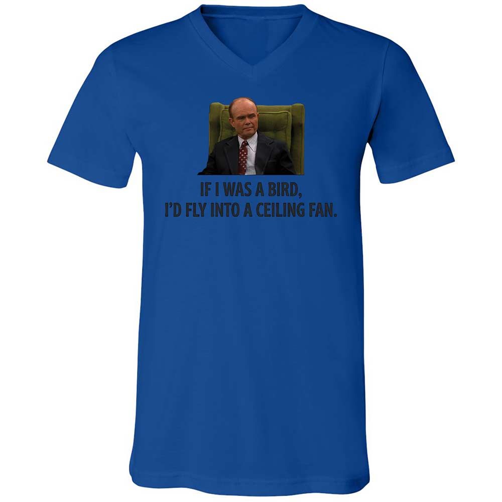 Unisex V-Neck T-Shirt - GWV24G7F - True Royal - 3