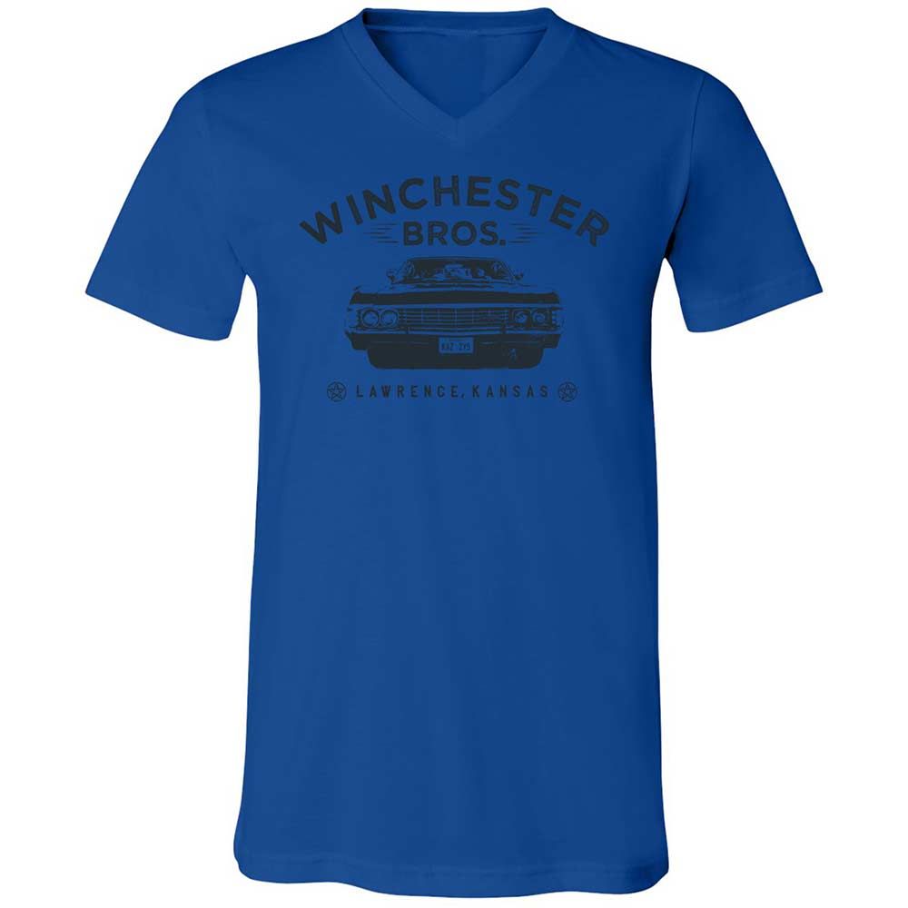 Unisex V-Neck T-Shirt - 834JBRNV - True Royal - 3