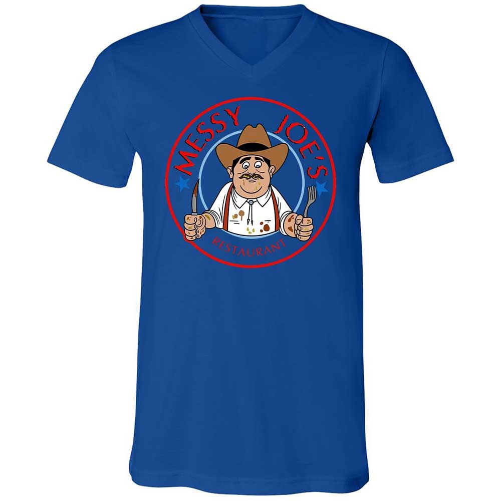 Unisex V-Neck T-Shirt - 5GE4NY99 - True Royal - 3