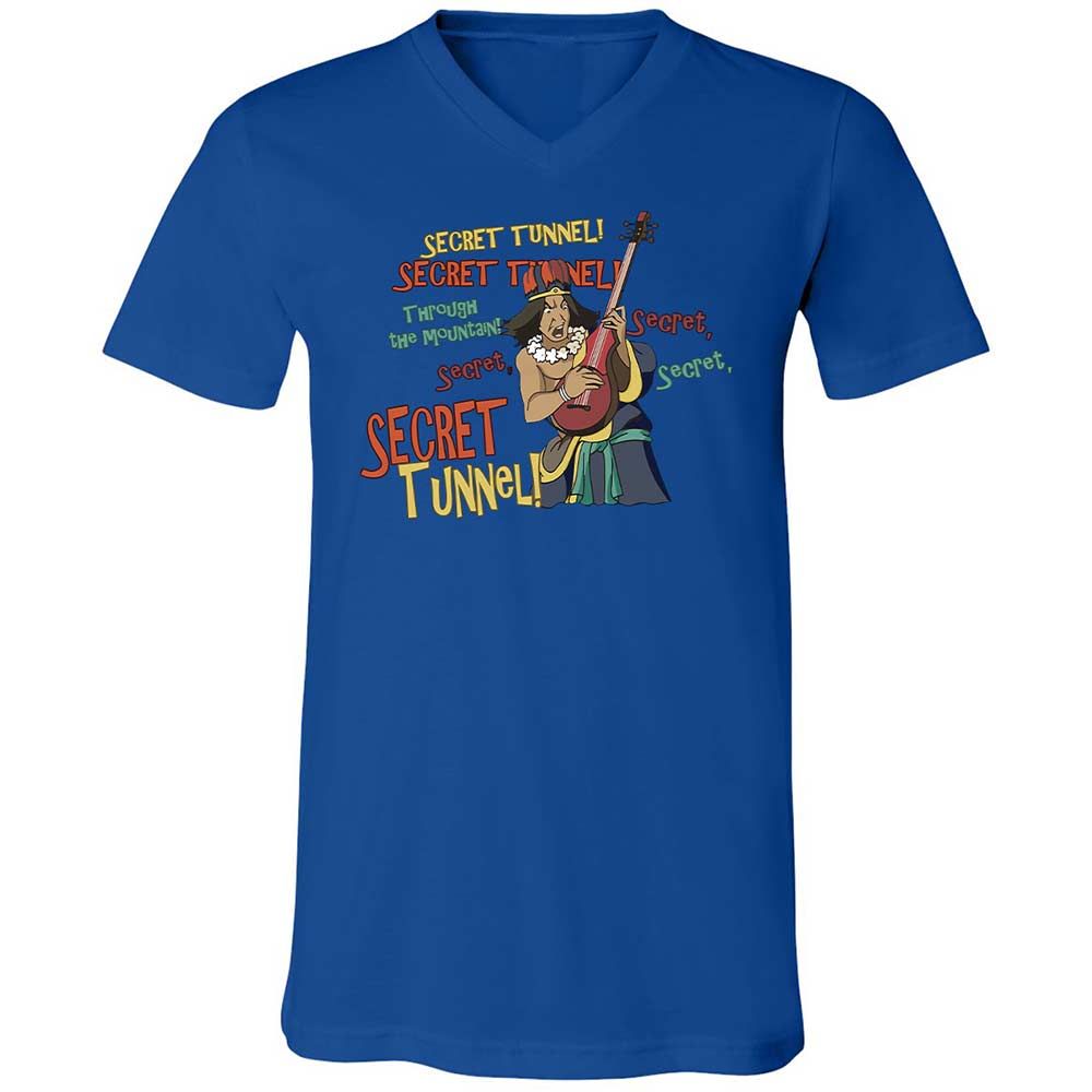 Unisex V-Neck T-Shirt - PQZ9ZBE1 - True Royal - 3