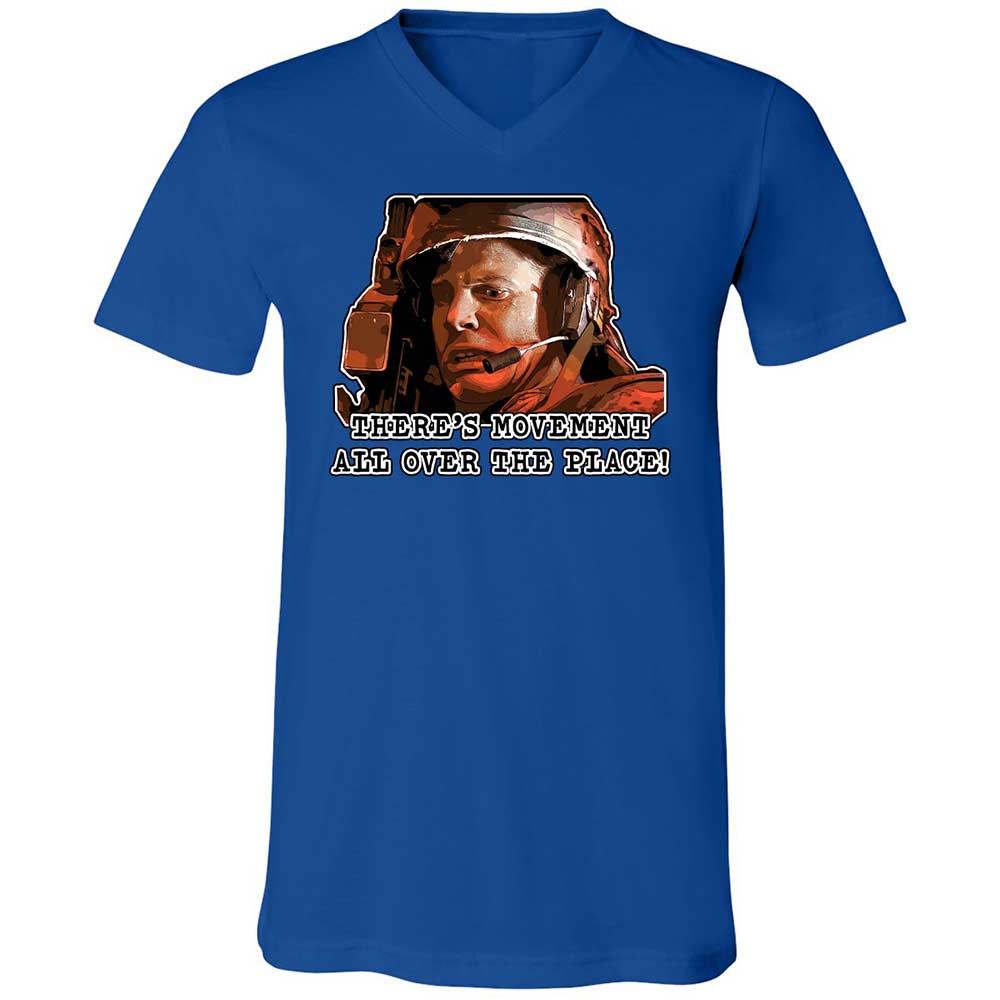Unisex V-Neck T-Shirt - JE7JE9YW - True Royal - 3