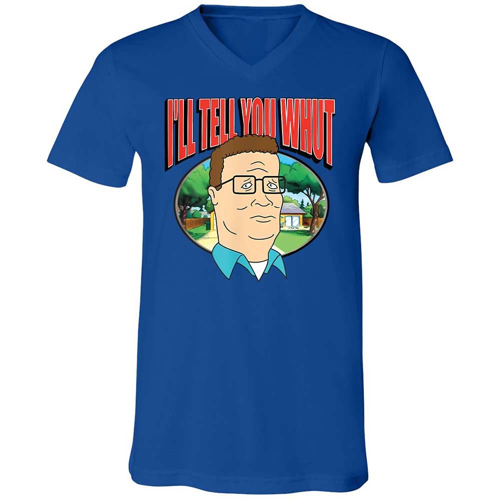 Unisex V-Neck T-Shirt - RHL3F2ME - True Royal - 3