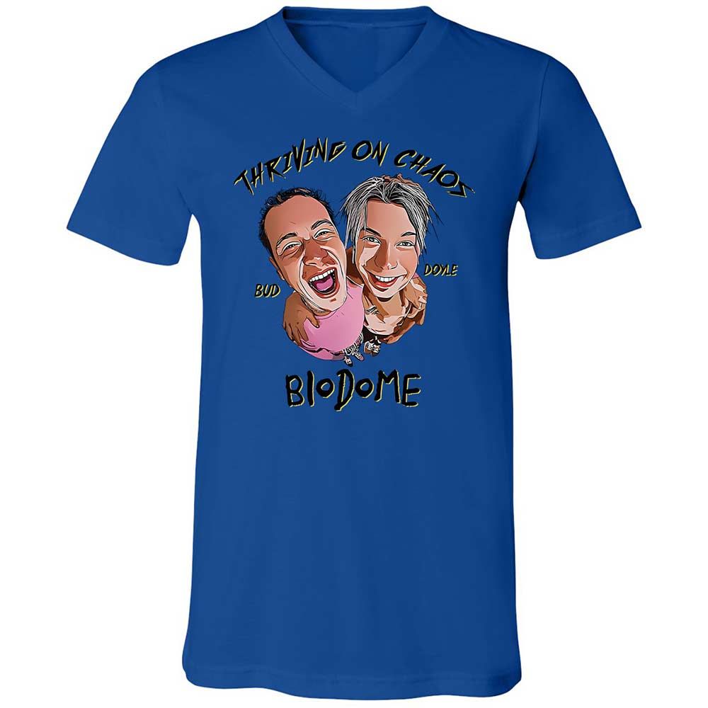 Unisex V-Neck T-Shirt - AZARFM85 - True Royal - 3