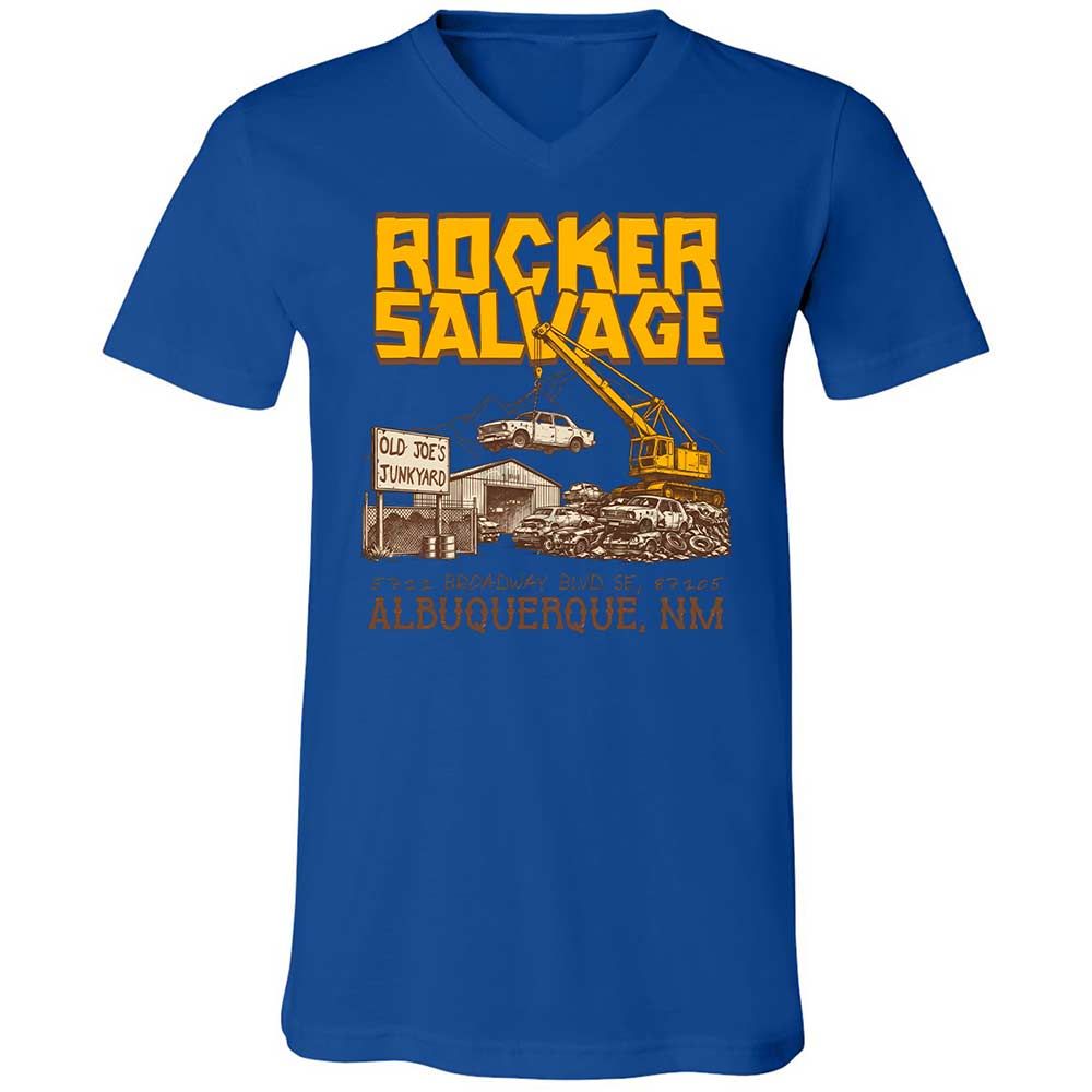 Unisex V-Neck T-Shirt - SW93D7BT - True Royal - 3