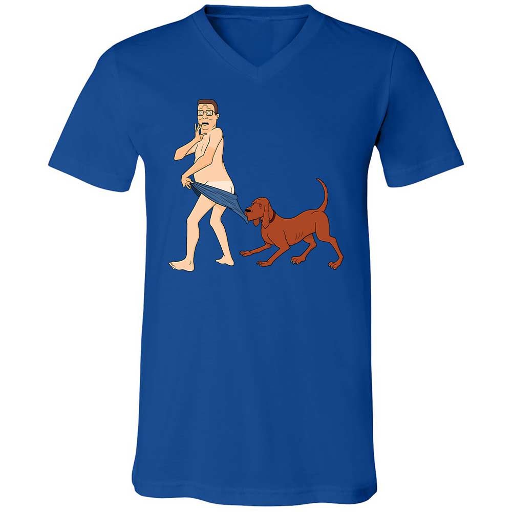 Unisex V-Neck T-Shirt - 4M2FP7QQ - True Royal - 3