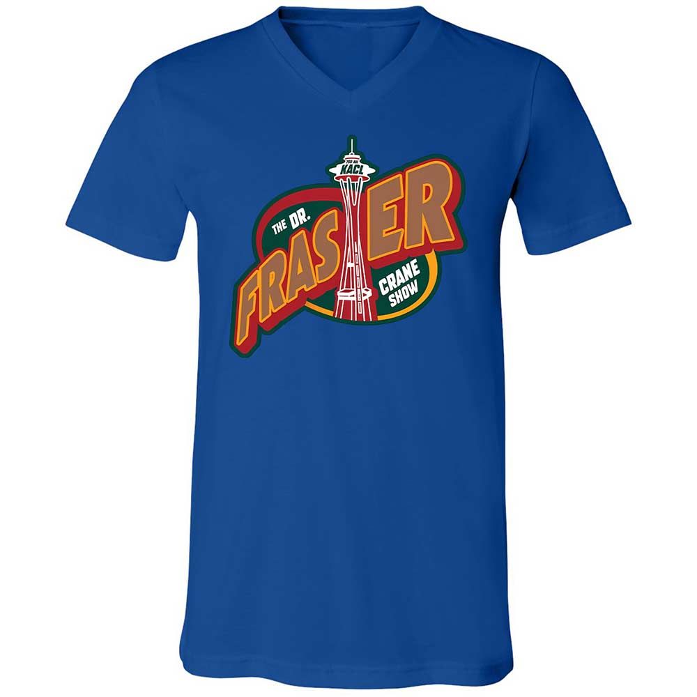 Unisex V-Neck T-Shirt - MYVCWDTS - True Royal - 3