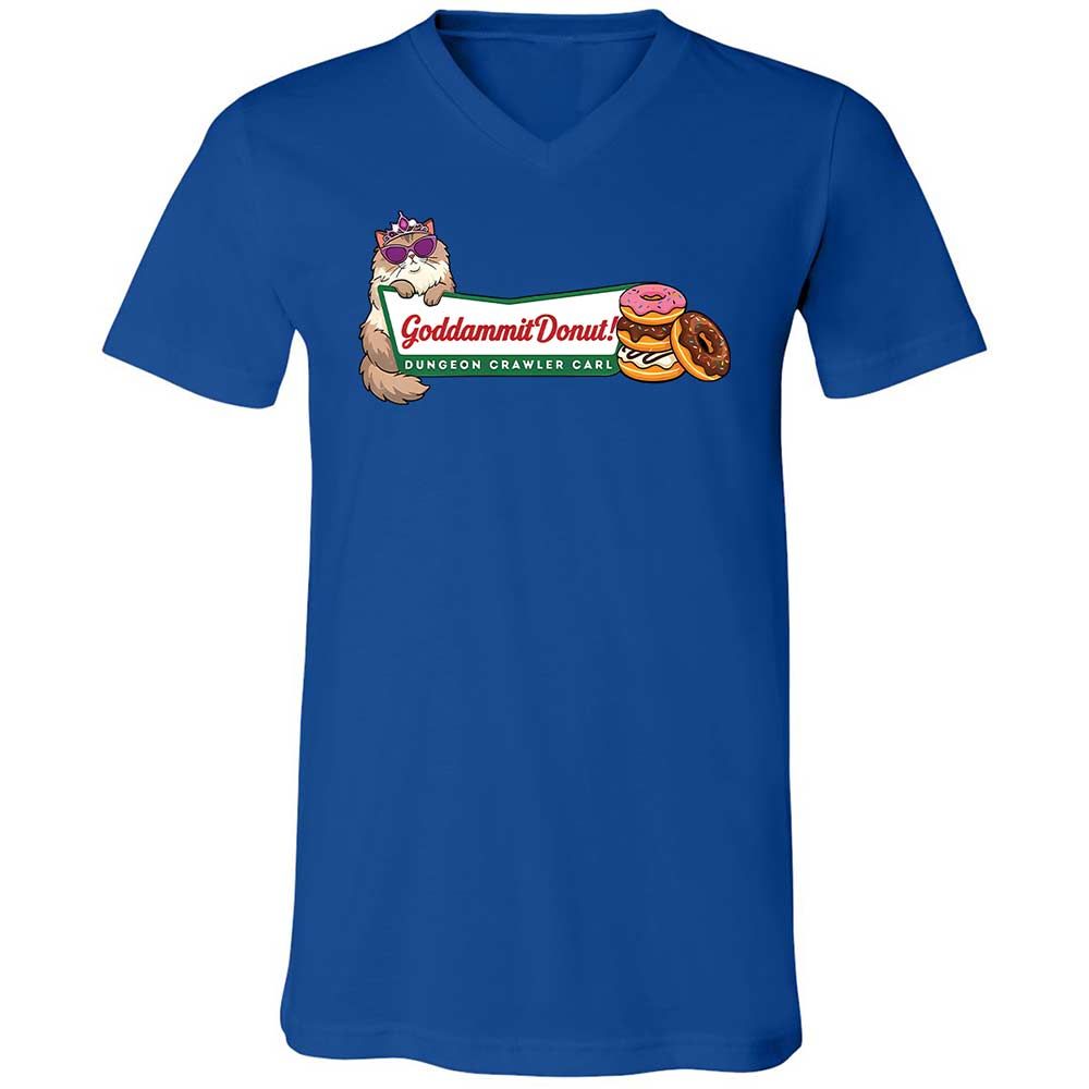 Unisex V-Neck T-Shirt - 1D8E95F4 - True Royal - 3