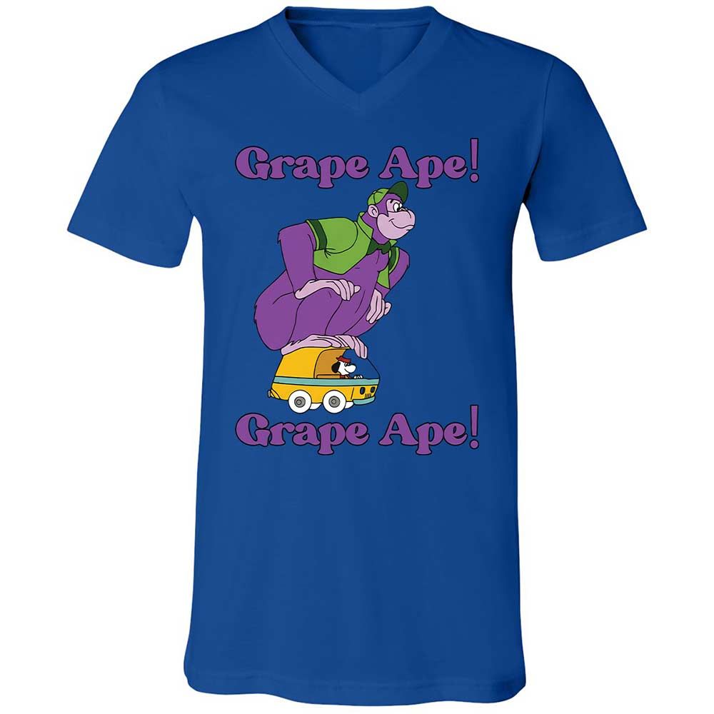 Unisex V-Neck T-Shirt - K4ML1NTP - True Royal - 3