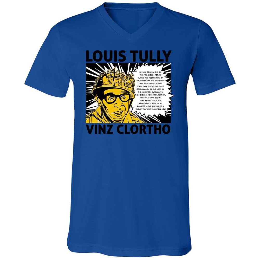 Unisex V-Neck T-Shirt - YP7BRGU8 - True Royal - 3