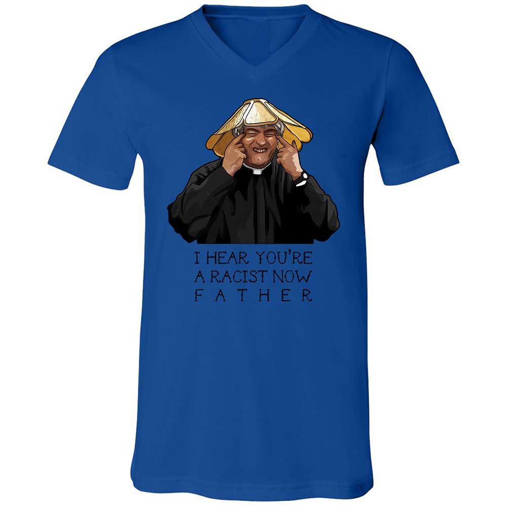 Unisex V-Neck T-Shirt - VPAZ8UAH - True Royal - 3